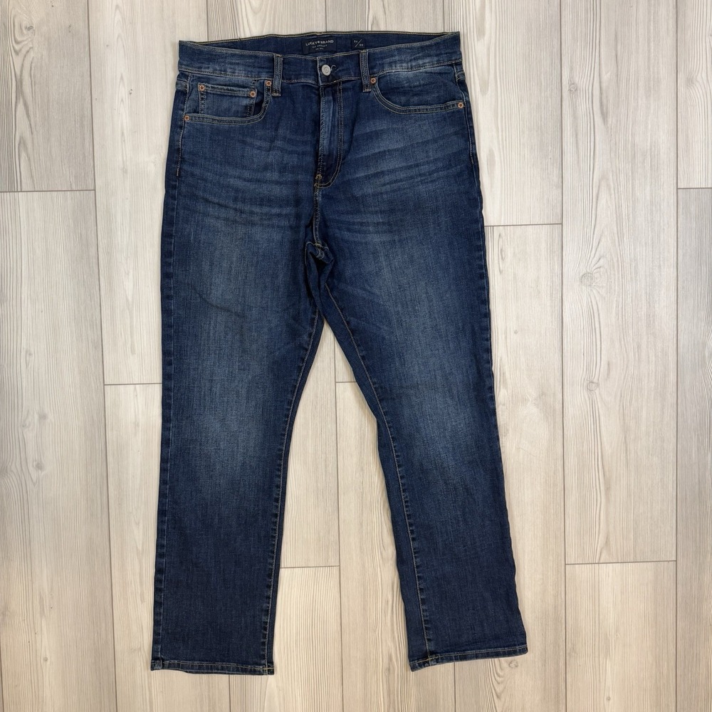 Lucky Brand 410 Athletic Straight Fit Jean Stretch Denim Mens 34 X 30